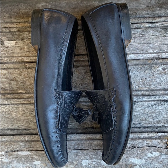 Bruno Magli Pisces Navy Blue Loafers - Picture 5 of 16